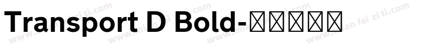 Transport D Bold字体转换